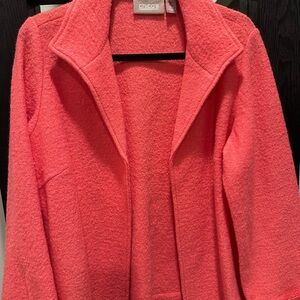 Chico's Coral Teddy Jacket